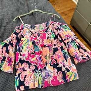 Lily Pulitzer off the shoulder top